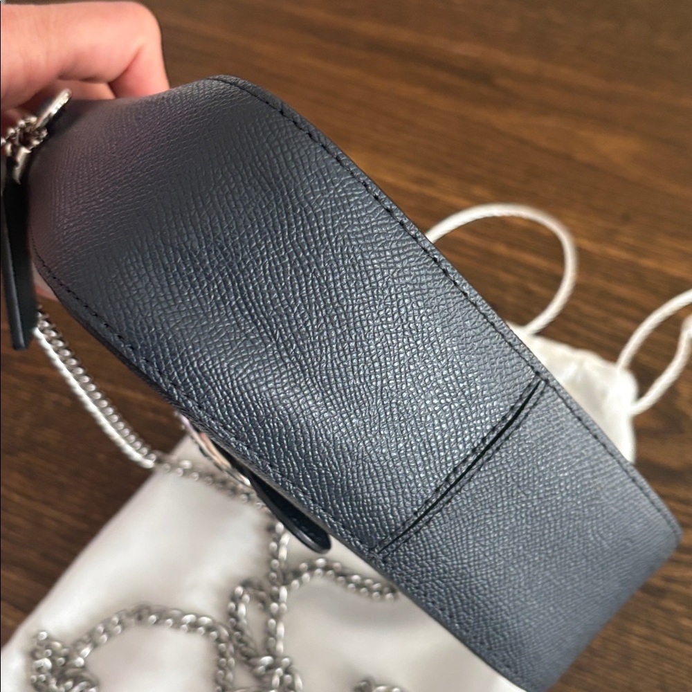 Coach Gemma Crossbody in Colorblock Forest Midnight Navy w/ Apple Buckle - Picture 6 of 11